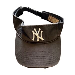New York Yankees Black Adjustable Visor‎ Genuine Merchandise Twins Enterprise